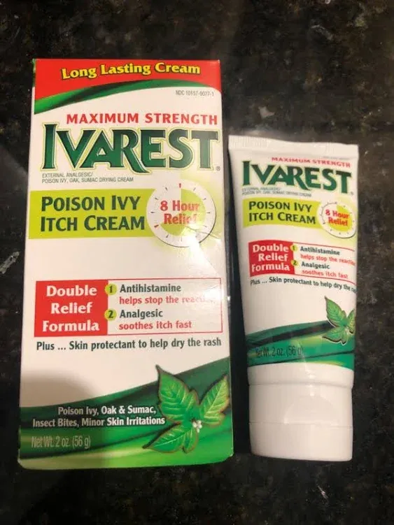 Ivarest Poison Ivy Itch Relief Cream - 2.0 oz