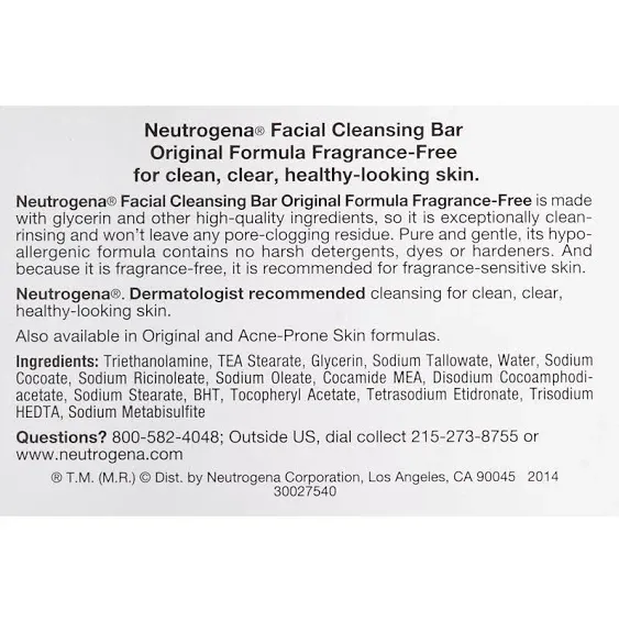 Neutrogena Transparent Facial Bar Original