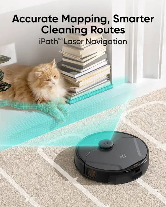 eufy X8 Pro Robot Vacuum Self-Empty Station 2 Turbine iPath Laser Clean