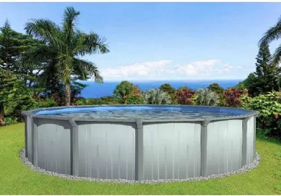 Aboveground Aqua Brook 52" Wall Swimming Pool w/ Liner & Skimmer - (Choose Size)