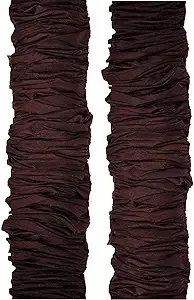 Cord & Chain Cover, 6.5 Feet, 2 Pack Silk-Type Fabric, Hook-and-Loop Strip Close- Use for Chandelier, Lighting, Wires (Black)