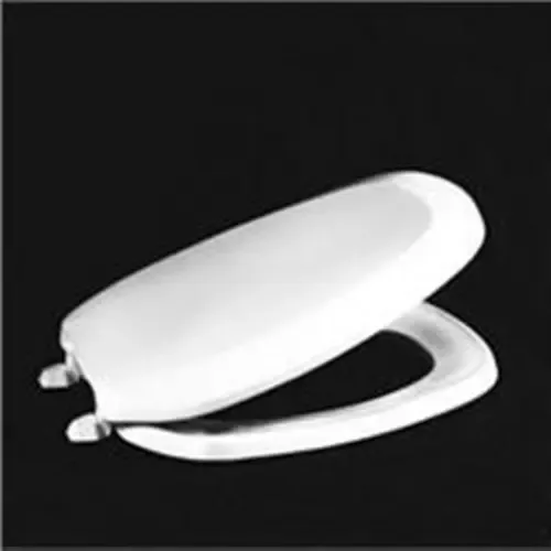 Centoco EMB601-001 White Emblem Style Plastic Toilet seat Elongated