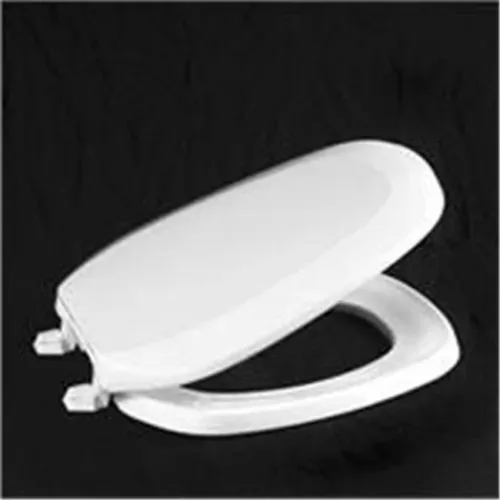 Centoco EMB201-001 White Emblem Style Plastic Toilet seat Round