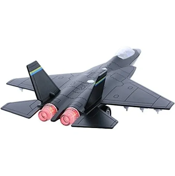 HSOMiD Airplane/Aircraft Toy with Pull Back Stealth Bombers and Fighter Planes (Diecast Fighter Jets-Grey)