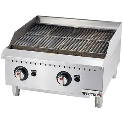 Winco NGCB-24R - Countertop Charbroiler, Natural Gas, 24"W