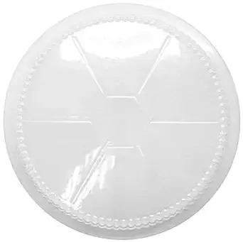 9 in Clear Dome Lids, PK500