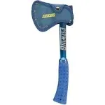 ESTWING Camper's Axe - 14" Hatchet with Forged Steel Construction & Shock Reduction Grip - E6-25A