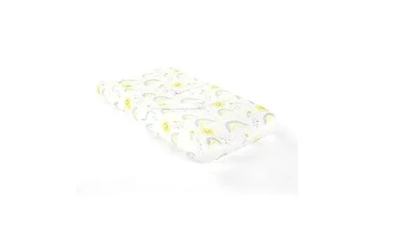 Lush Décor Sunshine Rainbow Soft MicroPlush Changing Pad Cover - Yellow