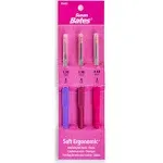 Susan Bates CJ BATES & SONS Crochet Hook Set, Classic-Sizes 1.7mm, 1.9mm, and 2.1mm