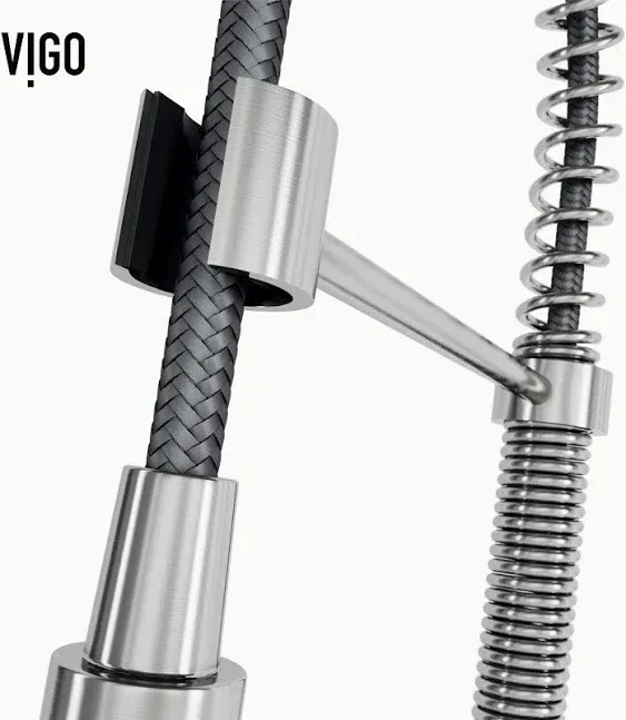 VIGO Edison Single-Handle Pull-Down Sprayer Kitchen Faucet with Touchless Sensor in Stainless Steel