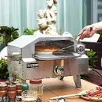 Razorri Pz12a Propane Tank Comodo Outdoor Pizza Oven, 2-in-1 Portable Propane Fire Griller, and Pizza Maker