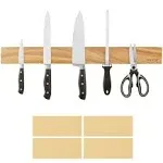 VEVOR 24&#034; Magnetic Knife Storage Holder Wall Mount Knife Strip Acacia Wood.