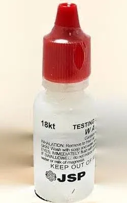 Jeweler&#039;S  18K Gold Testing Acid Solutions - 12G - 5 Bottles