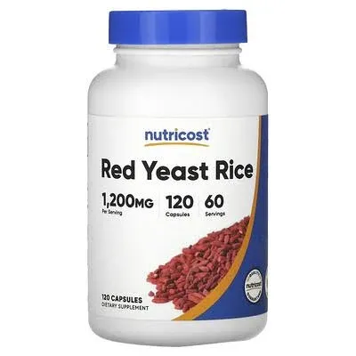 Nutricost Red Yeast Rice Capsules 1200mg 120 Count