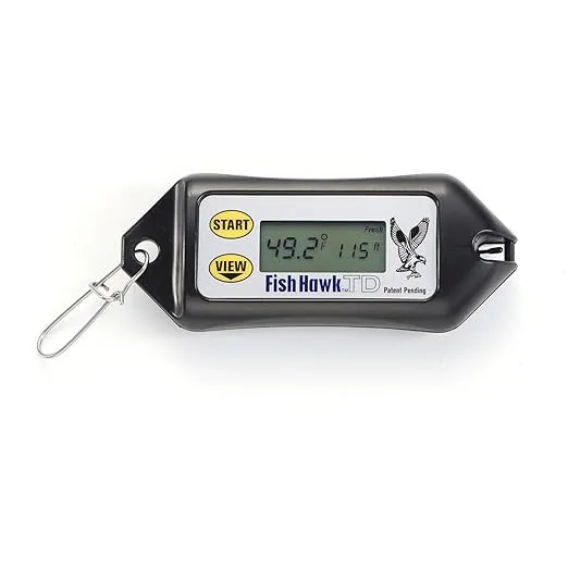 Fish Hawk TD - Logs Water Temperature Every 5-Feet - Fishing, Trolling, Downriggers, Boats, and Kayaks