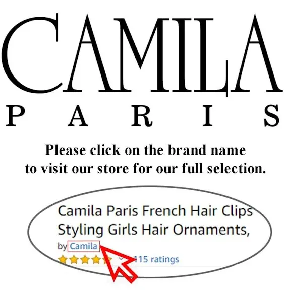 Camila Paris CP2144 French Hair Clips for Women, Tortoise Shell, Girls Hair Claw Clip