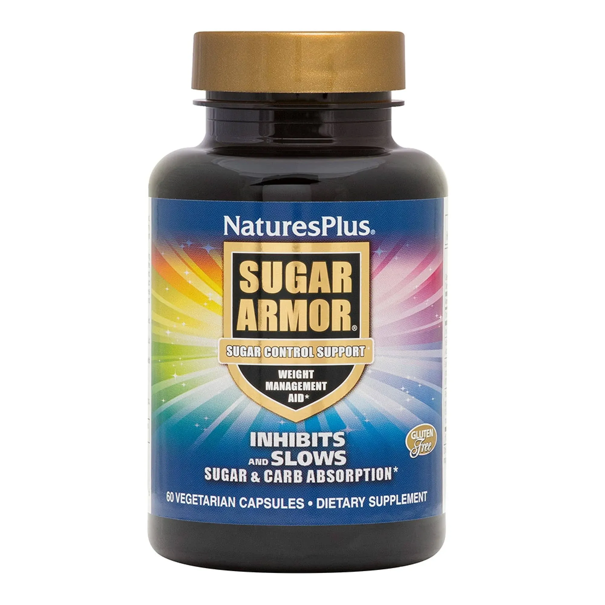 Nature's Plus Sugar Armor Sugar Blocker Weight Loss Aid - 60 Vegetarian Capsules