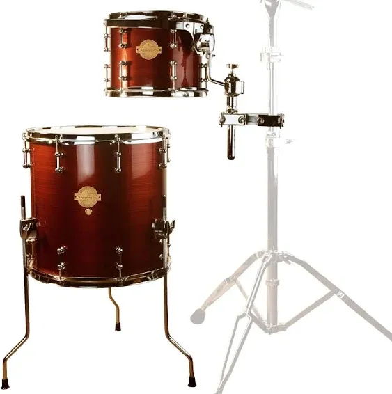 Sawtooth Command Series Extension Tom Pack - Includes: 8" Tom & 14" Floor Tom, Red Streak