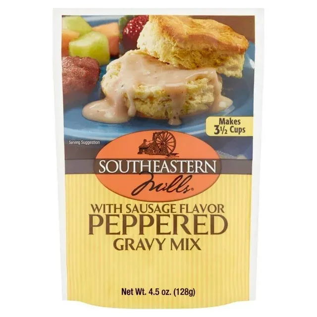 Southeastern Mills Peppered Gravy Mix with Sausage Flavor