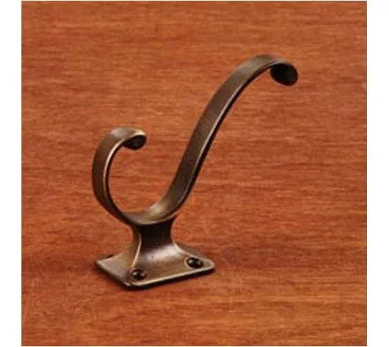 Hook Collection - Plain Hat and Coat Hook in Antique English by RK International