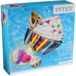 Inflatable Mat Cupcake Intex Pool Float Vivid New Colorful Raft 53x56 Floaty