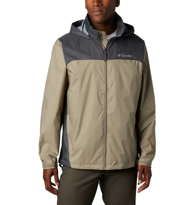 Columbia Men&#x27;s Big and Tall Glennaker Lake Front-Zip Rain Jacket, X-Large,