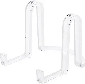 Plymor Clear Acrylic Ribbon-Style Display Easel, 3.75" H x 3.875" W x 5" D