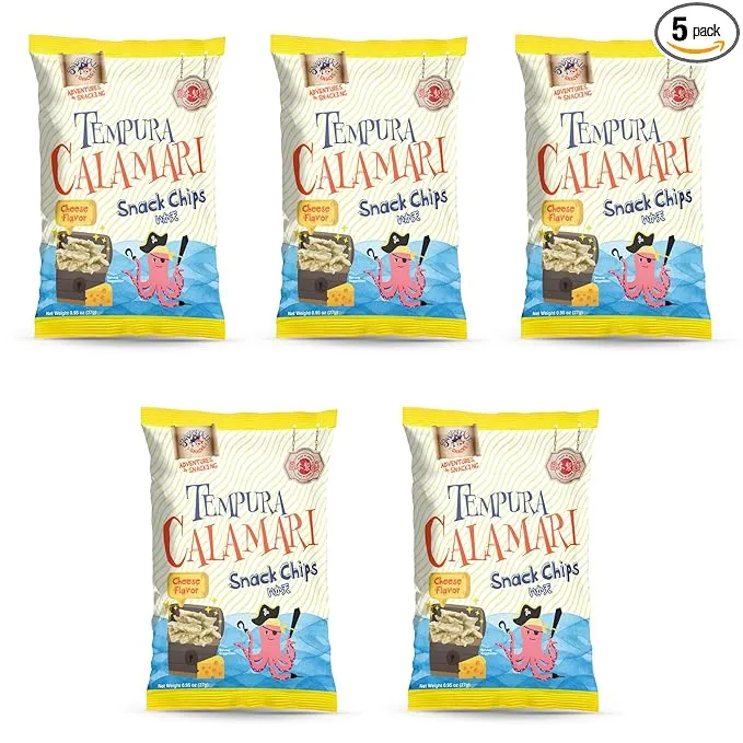 Swashbuckle Snacks Crispy Tempura Seaweed Snack Chips Original Flavor 0.95oz (27g) - 5 pack, Made in Japan, Otsumami