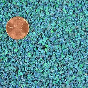 Crushed Lab Opal Inlay Supplies for Jewelers, Turners, Woodworkers, Luthiers, Professionals & Hobbyists - Fiji (2 Grams)