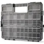 MIXPOWER 16.5-Inch Portable Storage Organizer with Double Secure Locks and 25 Re