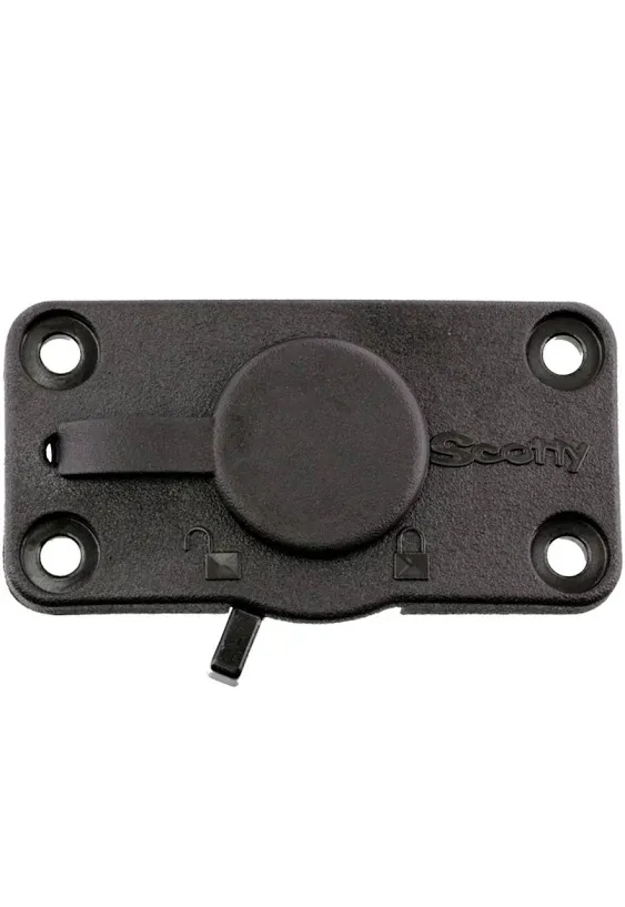 Scotty Locking Flush Deck Mount with Rain Cap