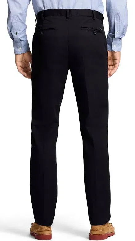 IZOD Men's American Chino Flat Front Slim Fit Pant