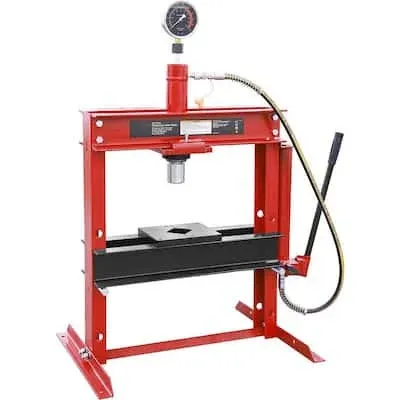 Big Red 12-Ton Low-Profile Shop Press with Stamping Plates ATY12001R