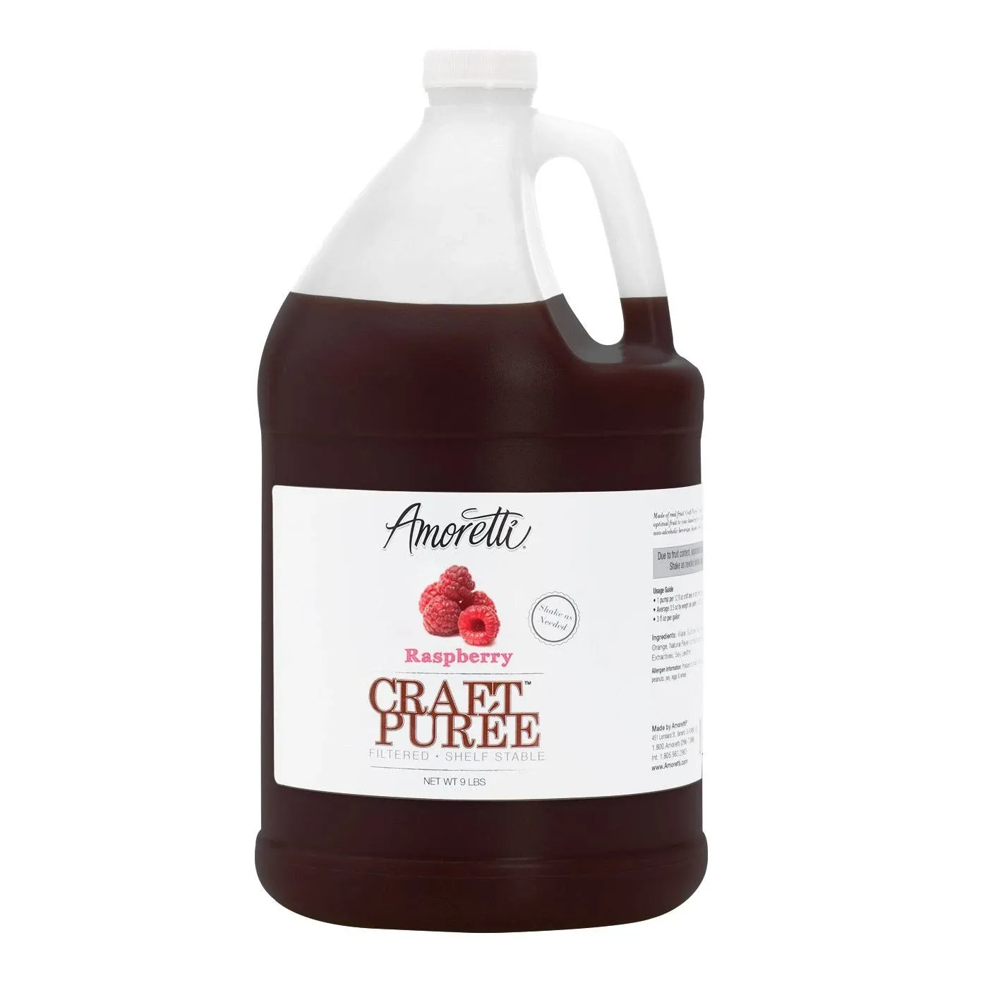 Amoretti Raspberry Craft Puree - 9 lbs