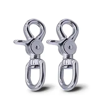 Lobster Clasp - 2PCS Trigger Snap Hooks Heavy Duty Quality 316 Steel, Strong and Durable Wide Applicability of The Swivel Clasp, Perfect for Bag Straps, Pet Leashes