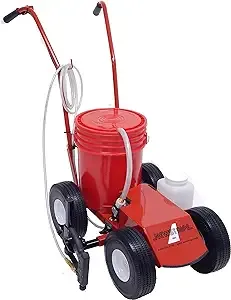 Newstripe EcoLiner Standard Battery Powered Field Striping Machine (Part# 10004483) | Heavy Duty Diaphragm Pump, 12V Deep Cycle Battery, Cushioned Dual Handles | 5-Gallon Capacity | Made in USA