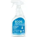 Earth Friendly Products ECOS Window Cleaner with Vinegar, 22 Fl Oz (Pack of 2)