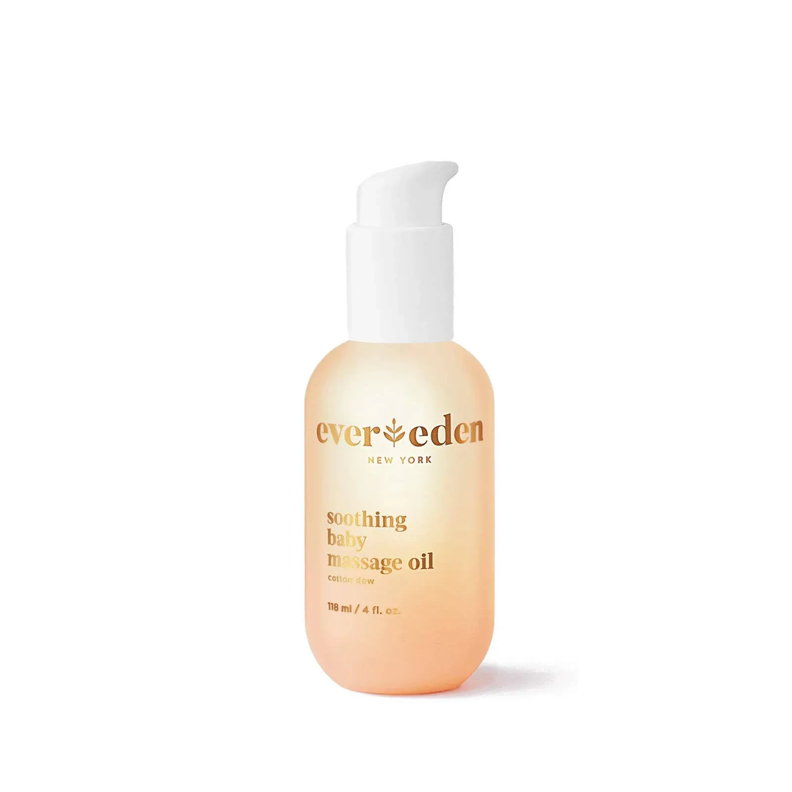 Evereden Soothing Baby Massage Oil: Cotton Dew 4 fl oz. | Non-toxic and Clean Baby Care | Clean Ingredients