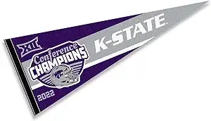 KSU Wildcats 12 in X 30 in 2022 Big 12 Football Champions Pennant