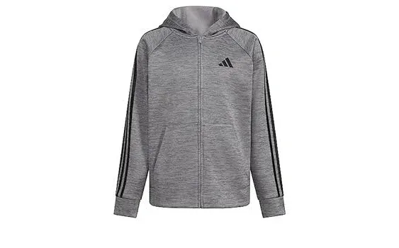 Adidas Boys Zip Front Indicator Hooded Jacket