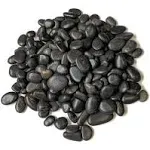 0.125 Cu. Ft. Black Small Polished Pebbles 10 Lbs. 3/8 In.-1/2 In. Size Landscap