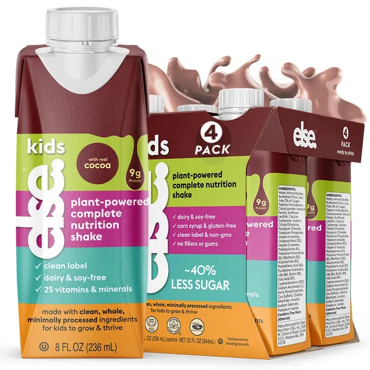 Else, Kids, Plant-Powered Complete Nutrition Shake, Cocoa