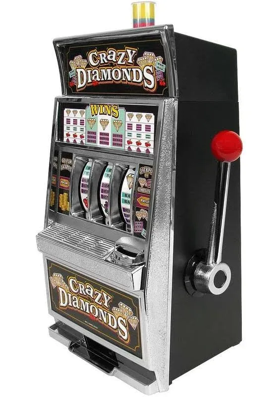 RecZone Crazy Diamonds Slot Machine Bank