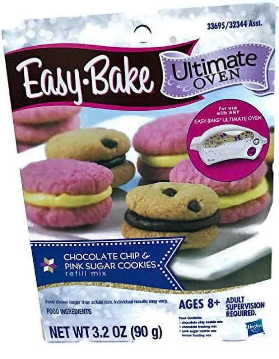 Easy Bake Oven Baking Star Edition + whoopie pies + Chocolate Chip and Pink Sugar Cookie Refills Bundle (3 Items)