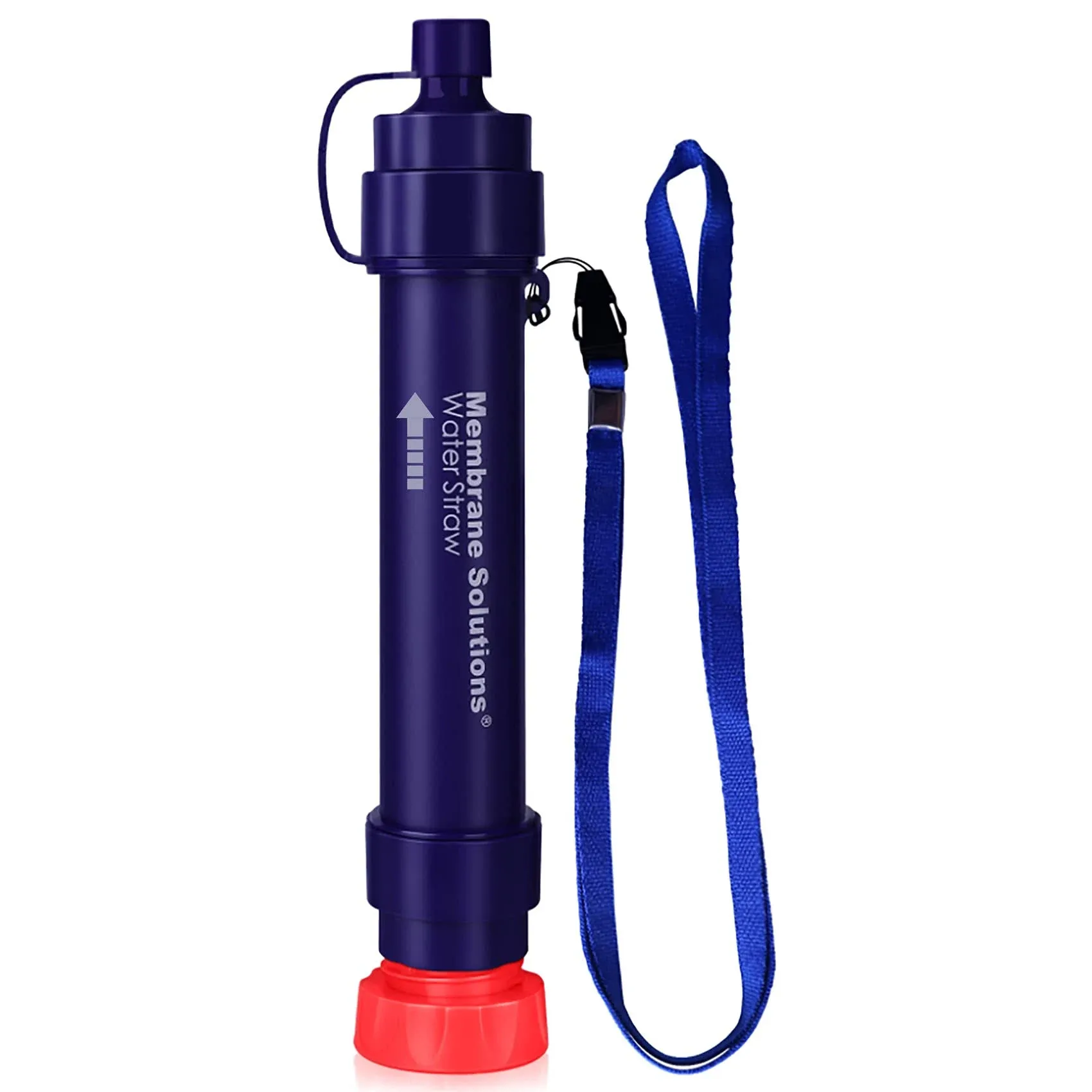 WS02 Water Filter Straw, Detachable 4-Stage 0.1-Micron Portable Water Filter Camping, 5,000L Water Purifier Survival Gear and Equipment for Hiking