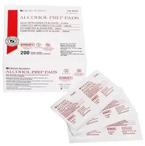 Henry Schein Alcohol Prep Pads, Medium - Box of 200