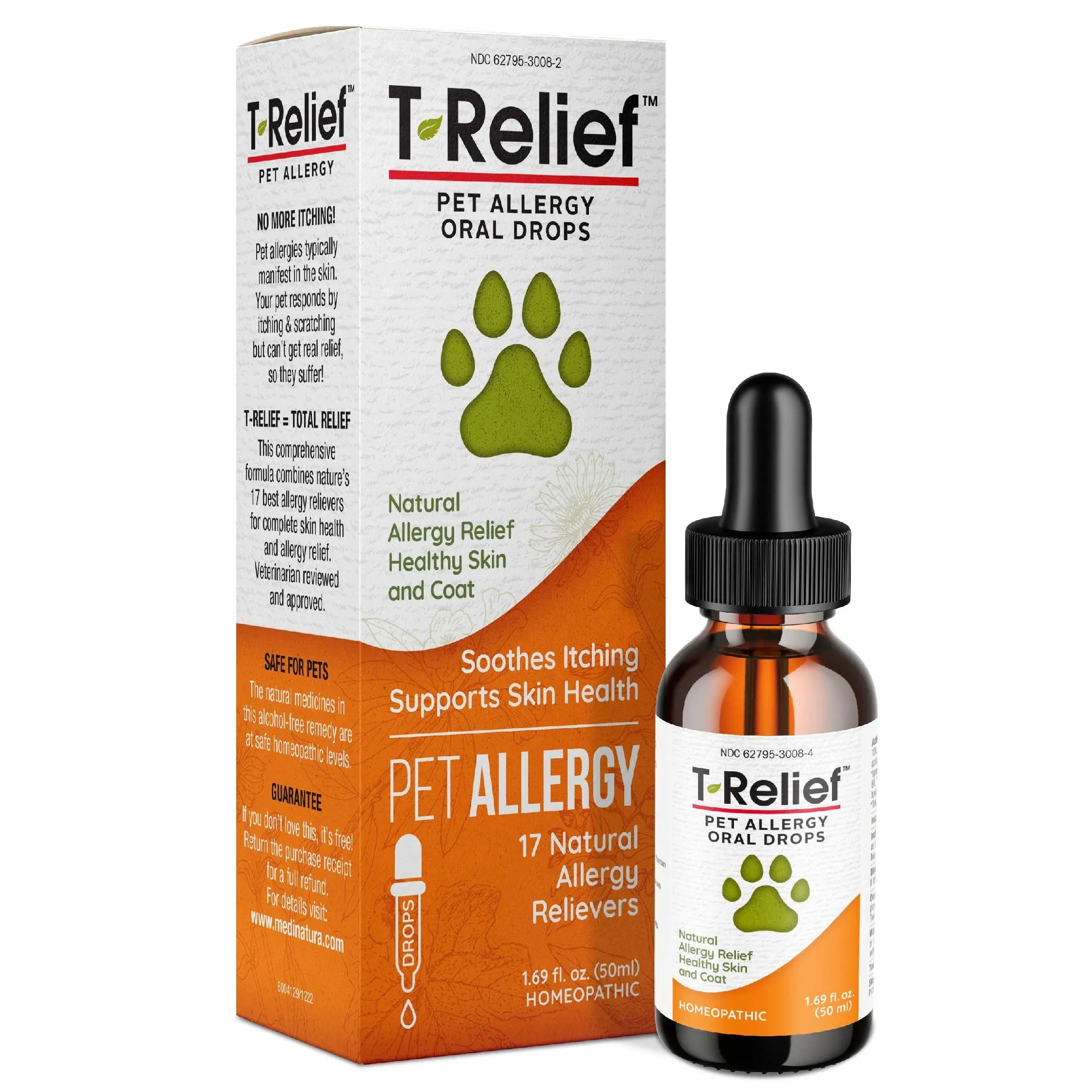 MediNatura, T-Relief Pet Allergy Oral Drops, 1.69 oz