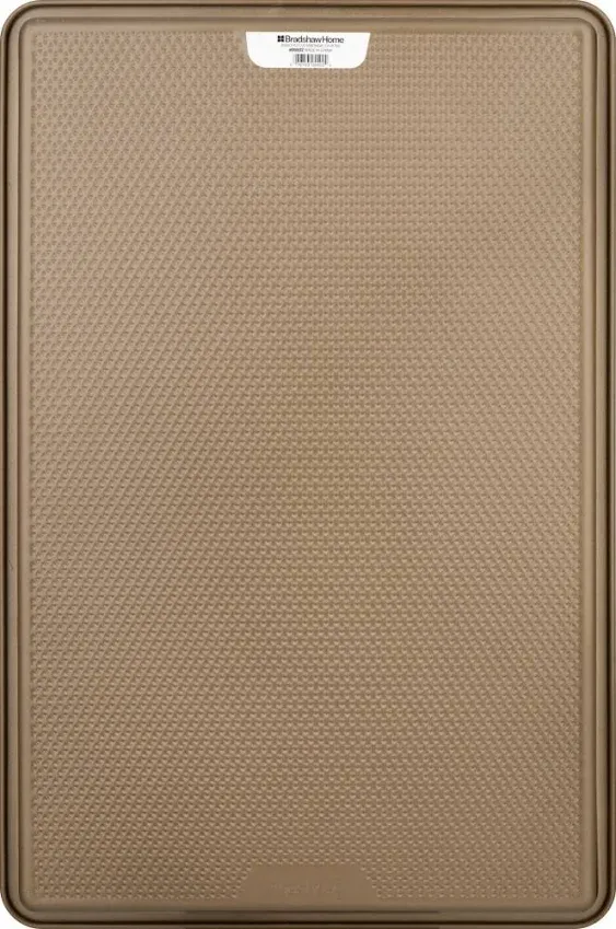 GoodCook Sweet Creations Textured Nonstick Large Cookie Baking Sheet, 17" x 11" x 1", Champagne Pewter