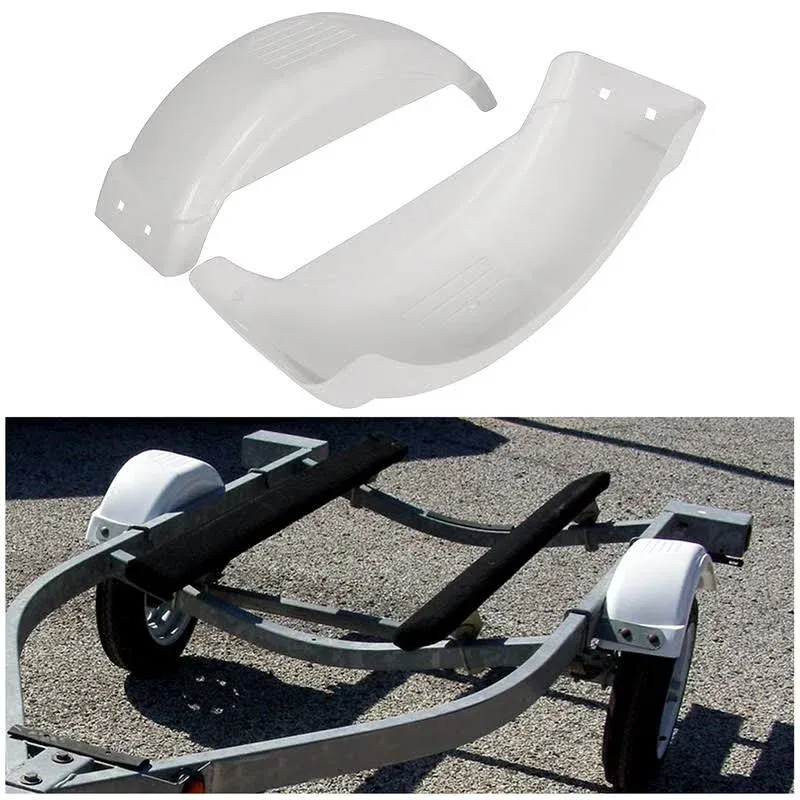 HECASA Single-Axle Trailer Fenders 8&#034;-12&#034; Skirt Wheels Top Step Skirt Boat Mo...