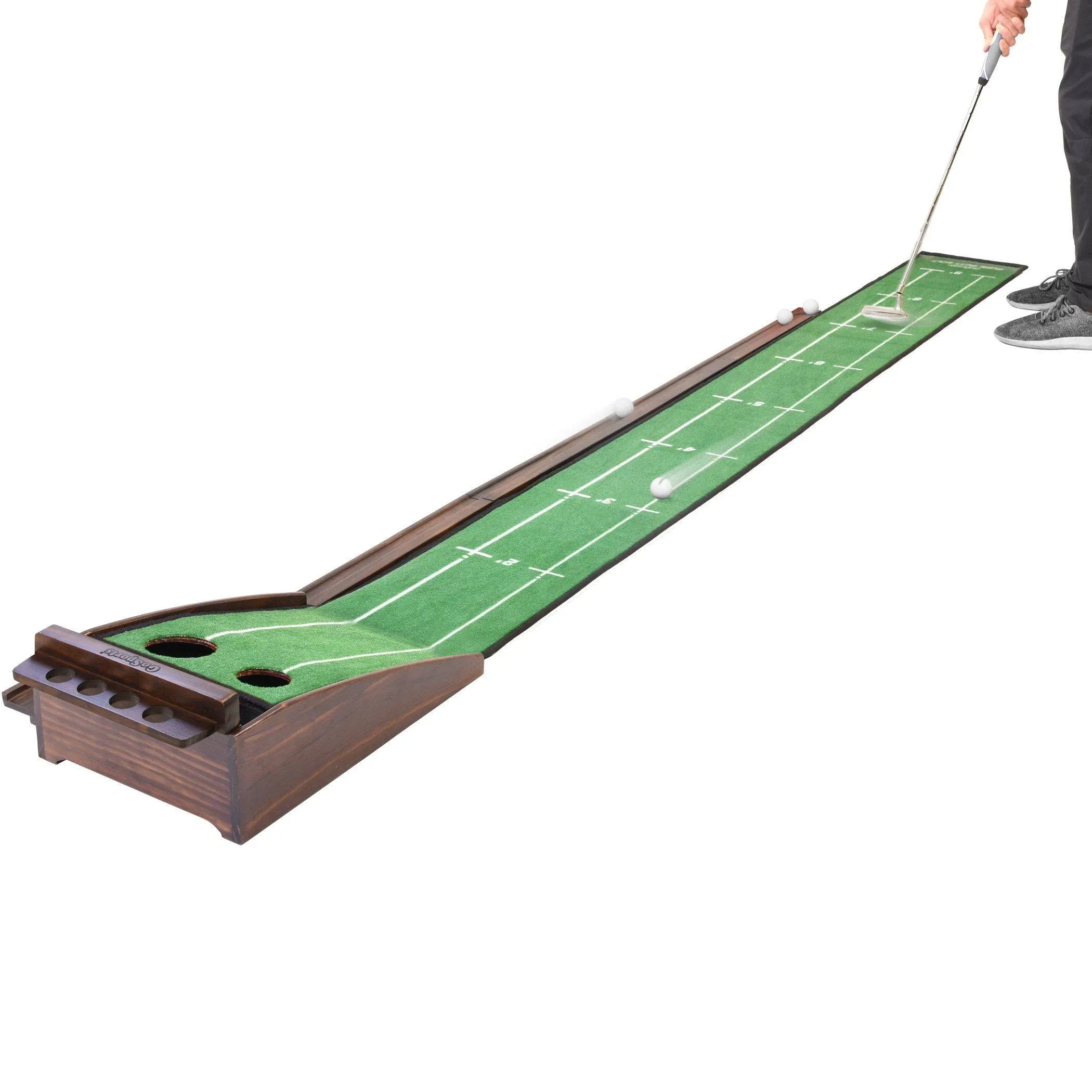 GoSports Pure Putt Golf 9&#039; Putting Green Ramp - Home &amp; Office Putting Practice